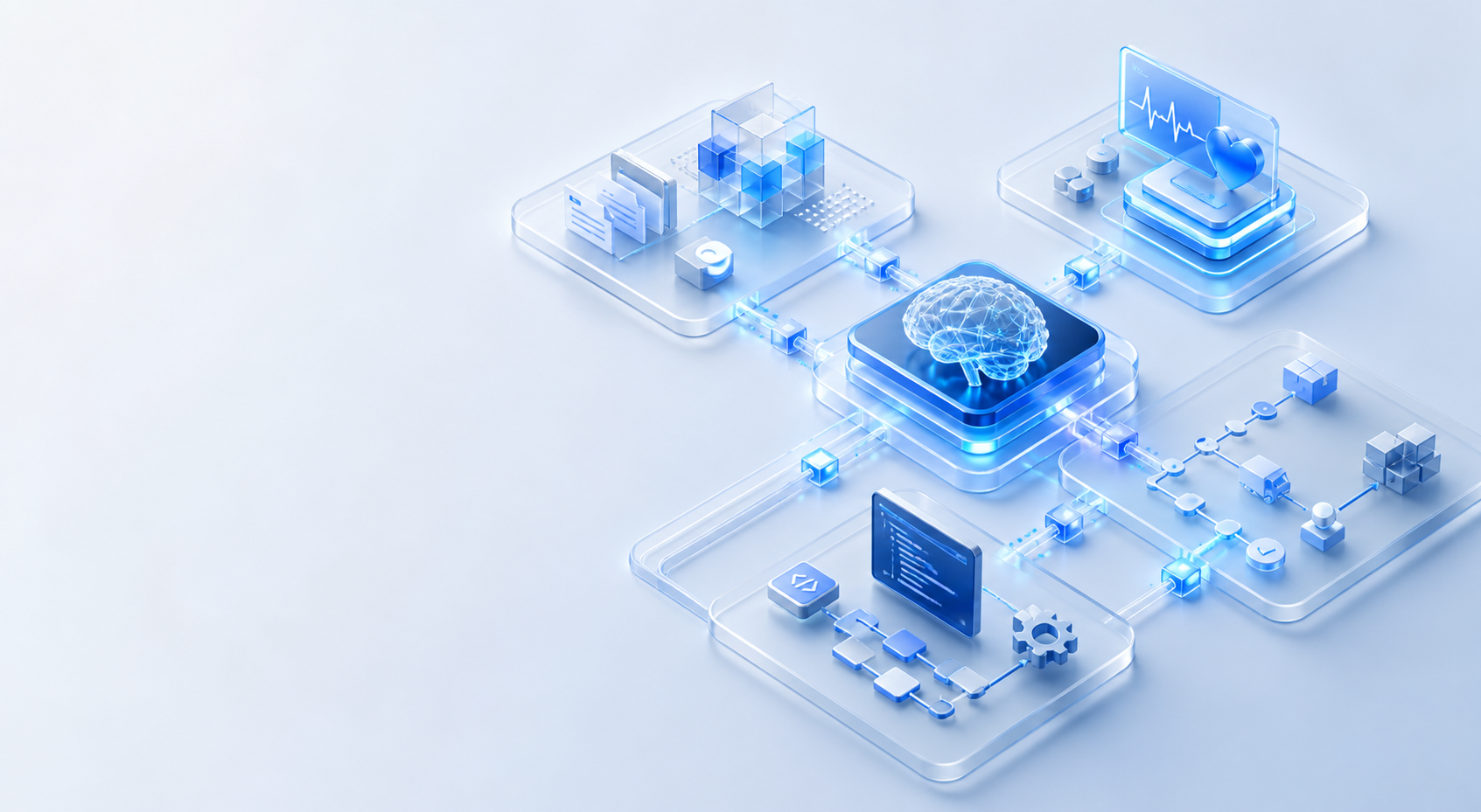 Illustration of connected operational AI services